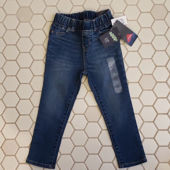 Toddler Girl 18-24 Month Baby Gap Pink Floral Pull On High Stretch Jegging Jeans